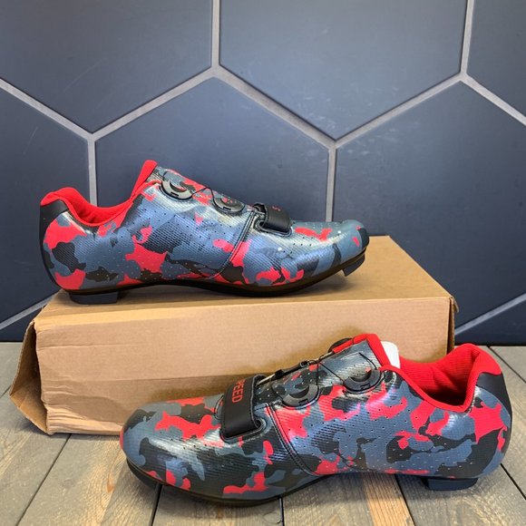 ~New W/O Box! Swisswell Speed Road Cycling Grey Red Sneakers Trainers Size 11 - Picture 2 of 6